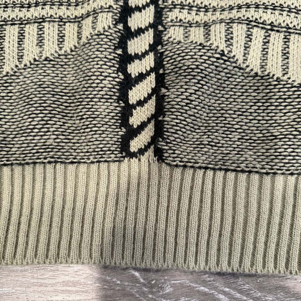 Vintage 80s London Fog Geometric Knit Crewneck Sweater, Size XL. - Picture 10 of 16